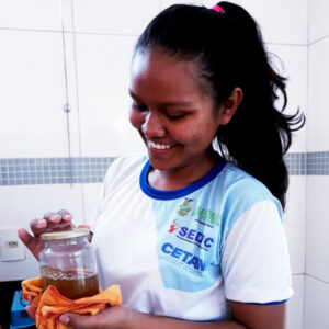 Imagem da notícia - Turma do Pronatec/Cetam durante atividade prática em Rio Preto da Eva