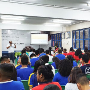 Imagem da notícia - Pronatec/Cetam: profissionais do Sebrae-AM palestram sobre Empreendedorismo Jovem para alunos dos cursos técnicos