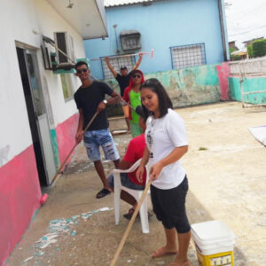 Imagem da notícia - Cetam/Maraã: alunos dão exemplo de espírito público e engajamento durante recuperação de fachada de UBS