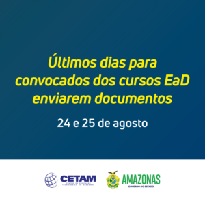 Imagem da notícia - Últimos dias para convocados dos cursos EaD enviarem documentos