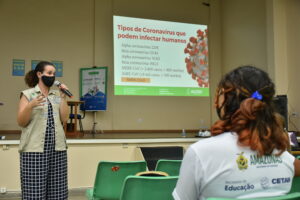 Imagem da notícia - Alunos do Cetam orientam servidores sobre Covid-19 na volta às aulas