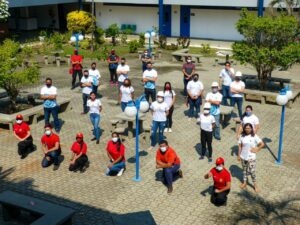Imagem da notícia - Alunos da Escola Francisca Saavedra simulam desocupação de prédio e controle de incêndio