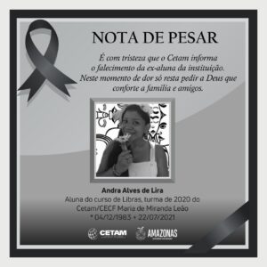 Imagem da notícia - Nota de pesar