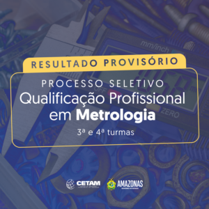Imagem da notícia - Resultado provisório do curso de qualificação profissional em Metrologia Básica